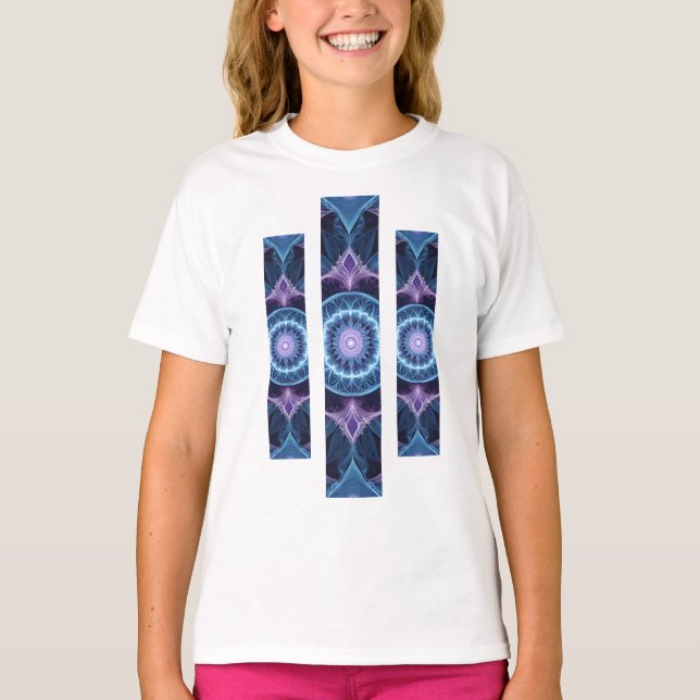 Geometrical Fractal Young Basic Shirt-1 T-Shirt (Front)