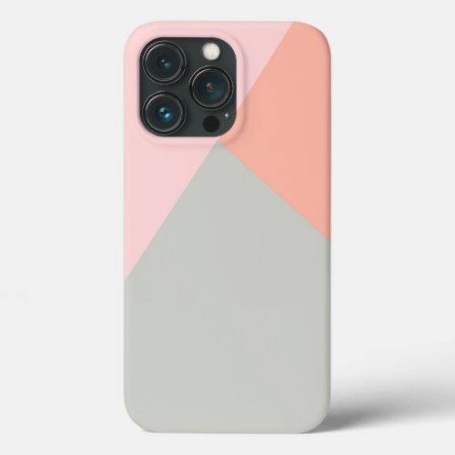Geometrical modern abstract pastel color block Cas iPhone 13 Pro Case