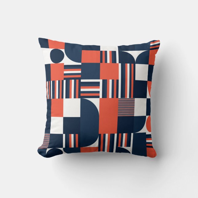Geometrical modern seamless pattern throw pillow (Front)