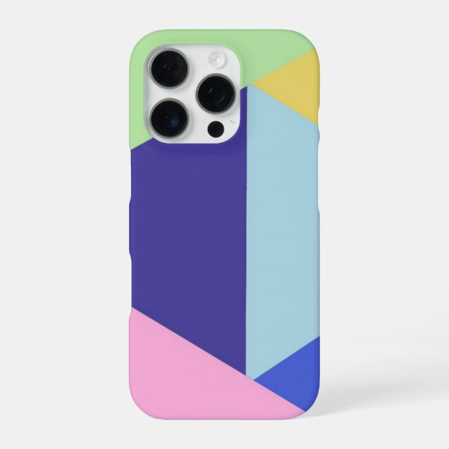 geometrical multicolor art iphone case (Back)