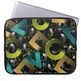 Geometrical Patternbackground,retro,90s,abstract,a Laptop Sleeve