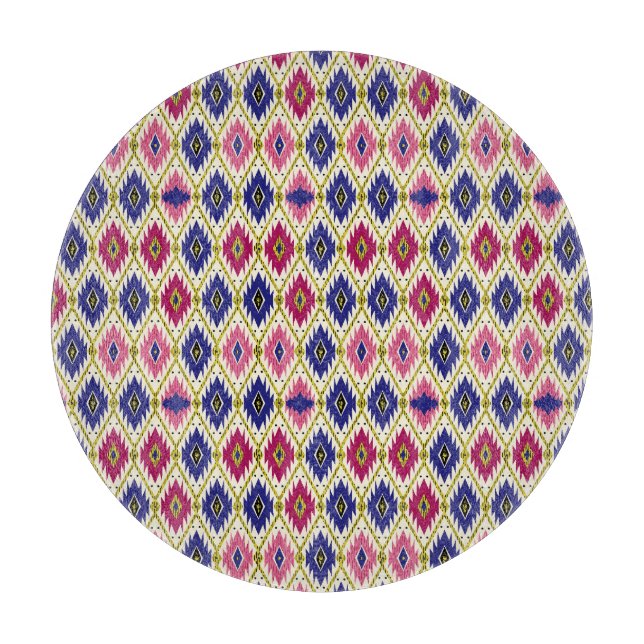 Geometrical Patterns: Traditional Textile Illustra Cutting Board (Front)