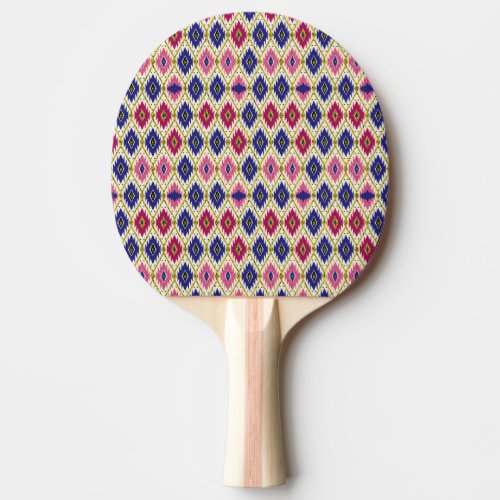 Geometrical Patterns Traditional Textile Illustra Ping Pong Paddle