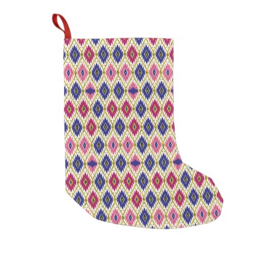 Geometrical Patterns Traditional Textile Illustra Small Christmas Stocking