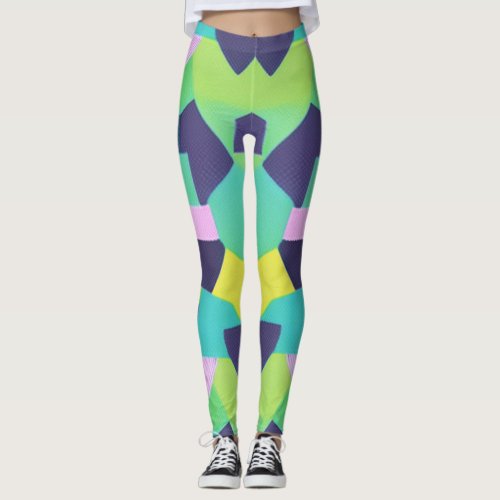 Geometrical Pop Art  Leggings