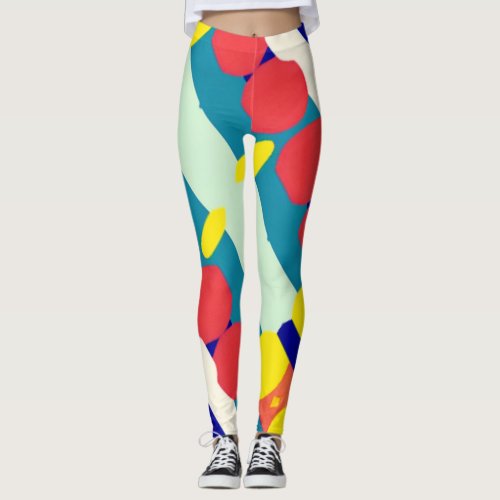 Geometrical Pop Art  Leggings