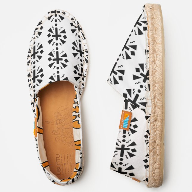 Geometrical Shapes Faith Cross Espadrilles (Side)
