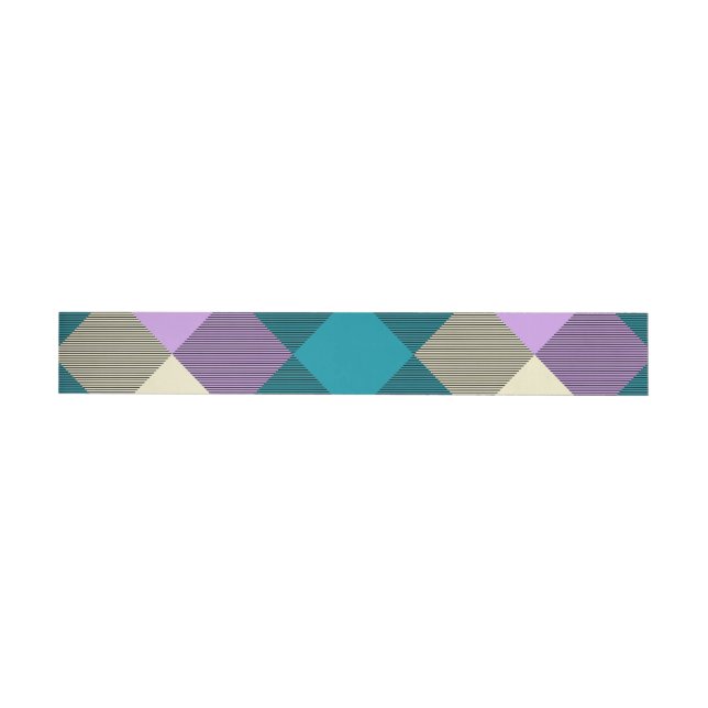 Geometrical Square Abstraction 20 Wrap Around Label (Individual)