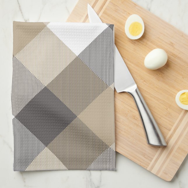 Geometrical Square Abstraction 2 Kitchen Towel (Quarter Fold)