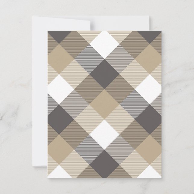 Geometrical Square Abstraction 2 Note Card (Front)