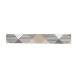 Geometrical Square Abstraction 2 Wrap Around Label