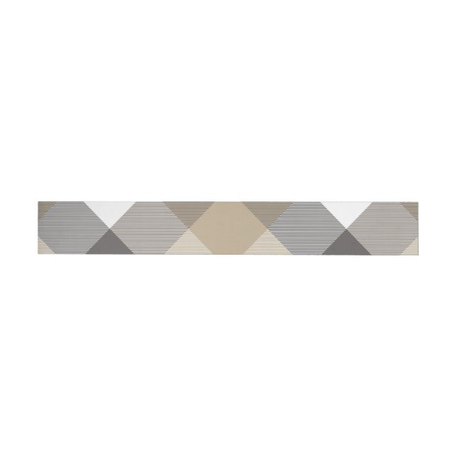 Geometrical Square Abstraction 2 Wrap Around Label (Individual)