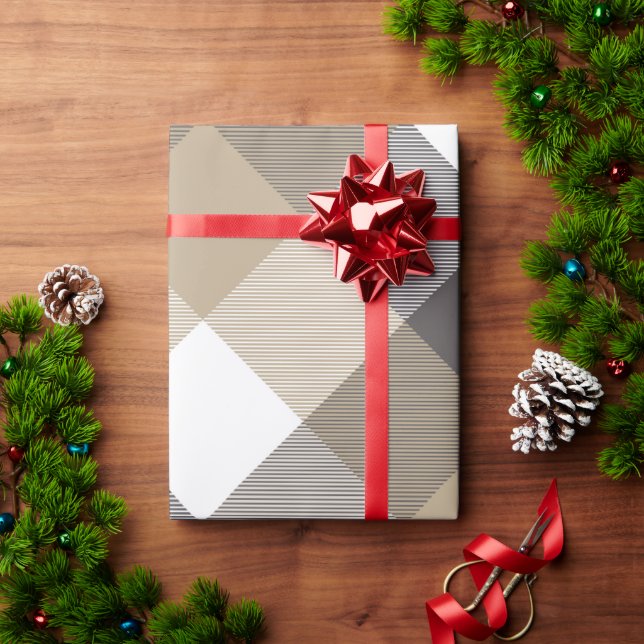 Geometrical Square Abstraction 2 Wrapping Paper (Holiday Gift)