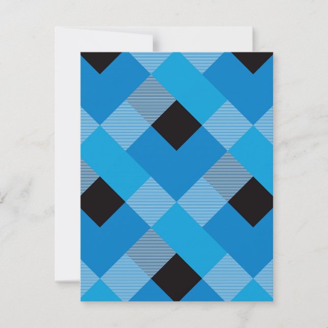 Geometrical Square Abstraction 3 Note Card (Front)