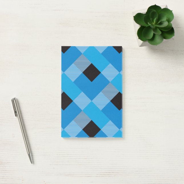 Geometrical Square Abstraction 3 Post-it Notes (Office)