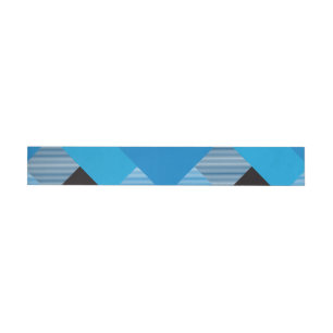 Geometrical Square Abstraction 3 Wrap Around Label