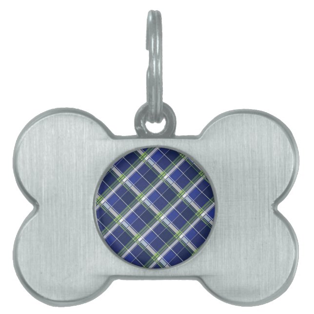 Geometrical Square Abstraction 5 Pet ID Tag (Front)