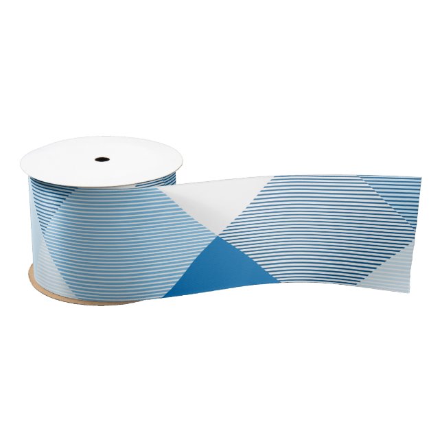 Geometrical Square Abstraction 6 Satin Ribbon (Spool)