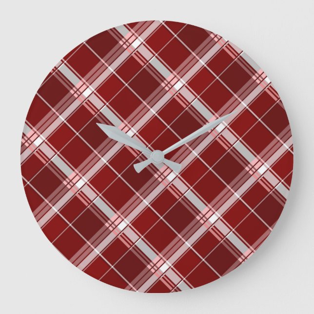 Geometrical Square Abstraction 7 Large Clock (Front)