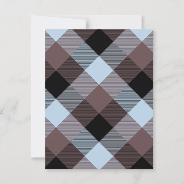 Geometrical Square Abstraction 8 Note Card (Front)