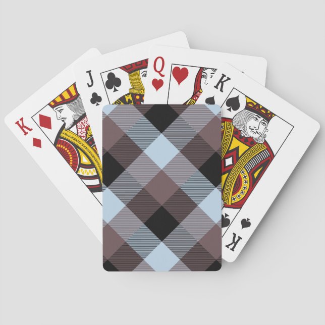 Geometrical Square Abstraction 8 Poker Cards (Back)