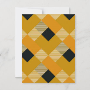 Geometrical Square Abstraction 9 Note Card
