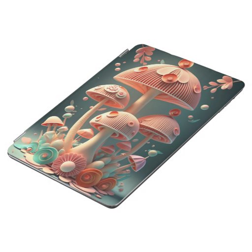 Geometrical Tapestry - Sakura & Shroomscape iPad Air Cover