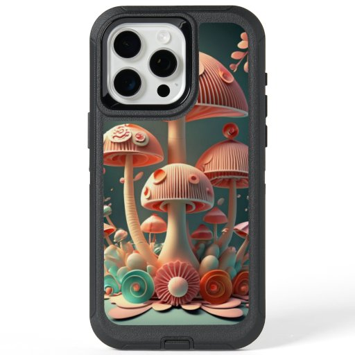 Geometrical Tapestry - Sakura & Shroomscape iPhone 15 Pro Max Case