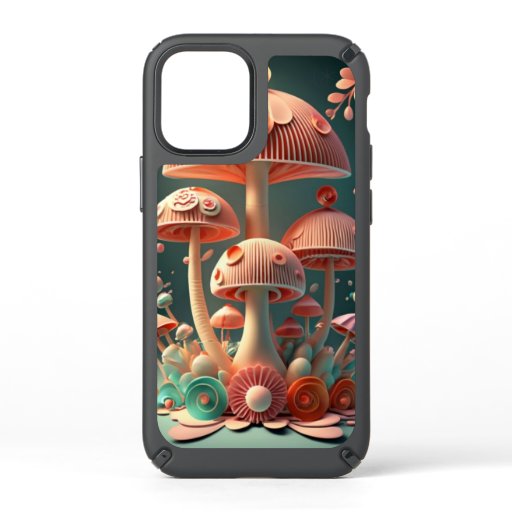 Geometrical Tapestry - Sakura & Shroomscape Speck iPhone 12 Mini Case