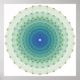 Geometrical Uniform Polytope in E8 Coxeter Plane Poster