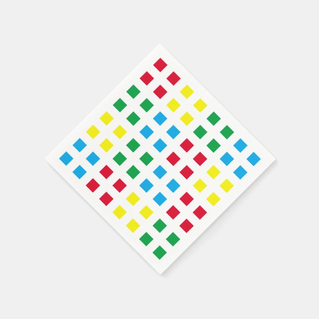 Geometrics colorful pattern napkins (Corner)