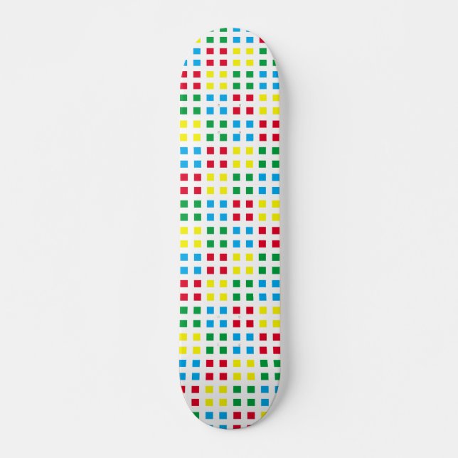 Geometrics colorful pattern skateboard (Front)