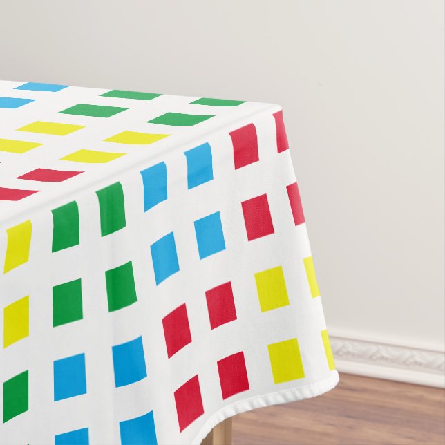 Geometrics colorful pattern tablecloth (In Situ)