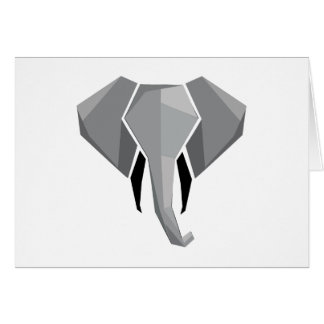  Geometrics Elephant Head Blank Inside Cards