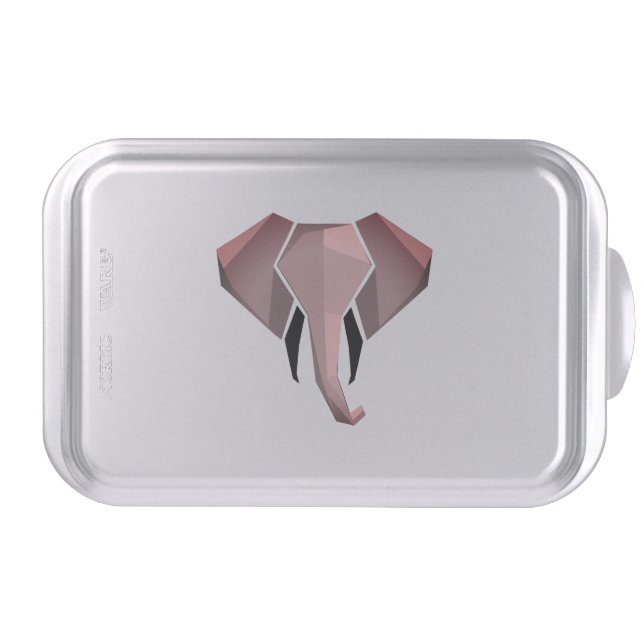 Geometrics Elephant Head  Cake Pan (Front)