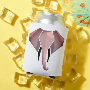 Geometrics Elephant Head  Can Cooler