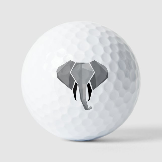 Geometrics Elephant Head  Golf Balls (Front)
