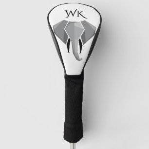 Geometrics Elephant Head Initialed Golf Head Cover