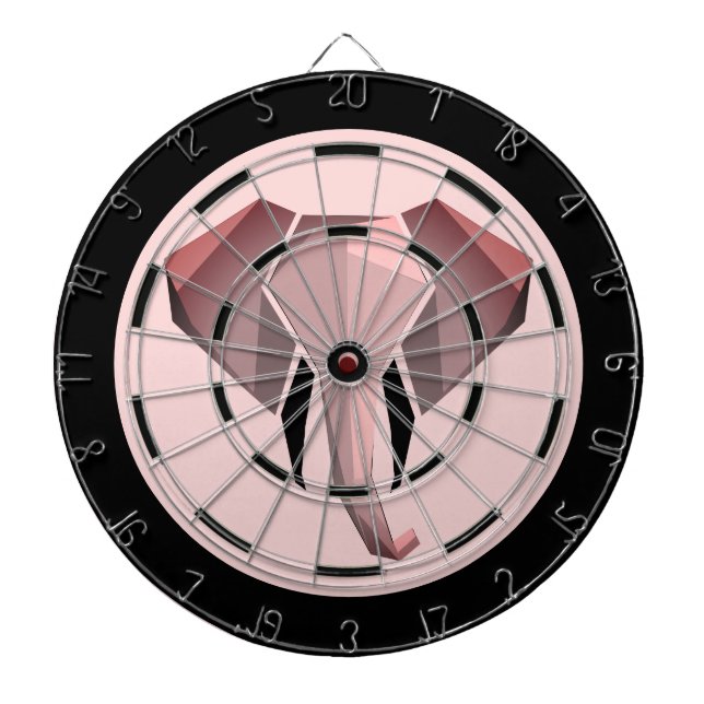 Geometrics Elephant Head Regulation Dart Board (Front)