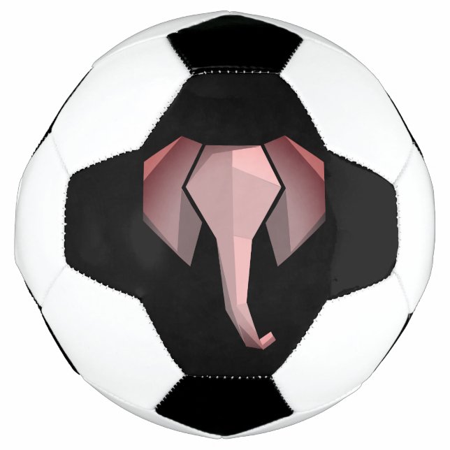 Geometrics Elephant Head  Soccer Ball (Front)