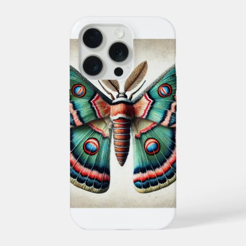 Geometrid Moth 140624IREF103 _ Watercolor iPhone 15 Pro Case