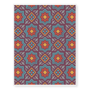 Geometrix Flower Pattern Temporary Tattoos