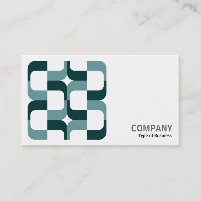 Geometropolis - 020614 - Shades of Green Business Card (Front)