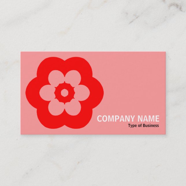 Geometropolis - 290514(3) - Red and Pink Business Card (Front)