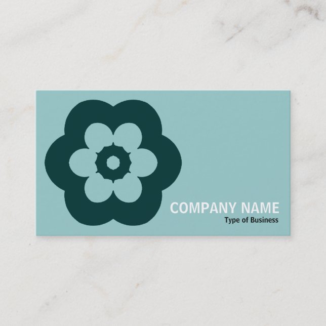 Geometropolis - 290514(3) - Shades of Green Business Card (Front)