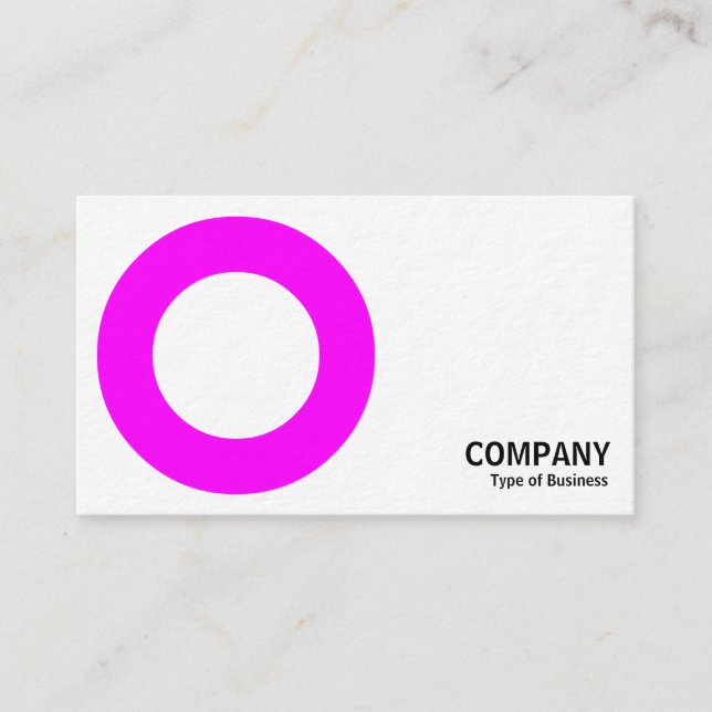 Geometropolis - Bold Circle - Magenta Business Card (Front)