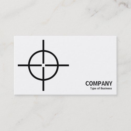 Geometropolis _ Round Crosshairs _ Black Business Card