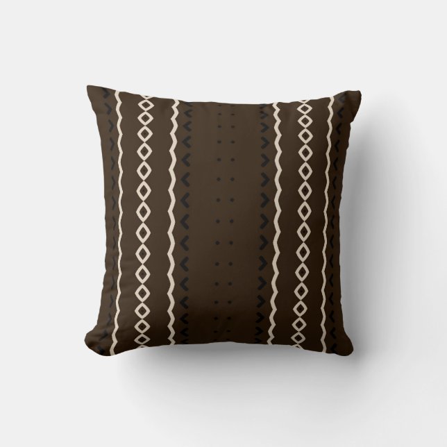Geometry Africa Throw Pillow (Front)