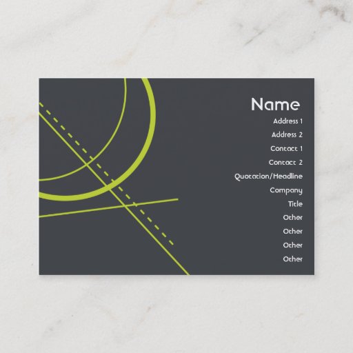 Customizable Geometry - Chubby Business Card Template