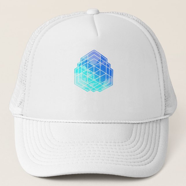 Geometry Clouds Trucker Hat (Front)